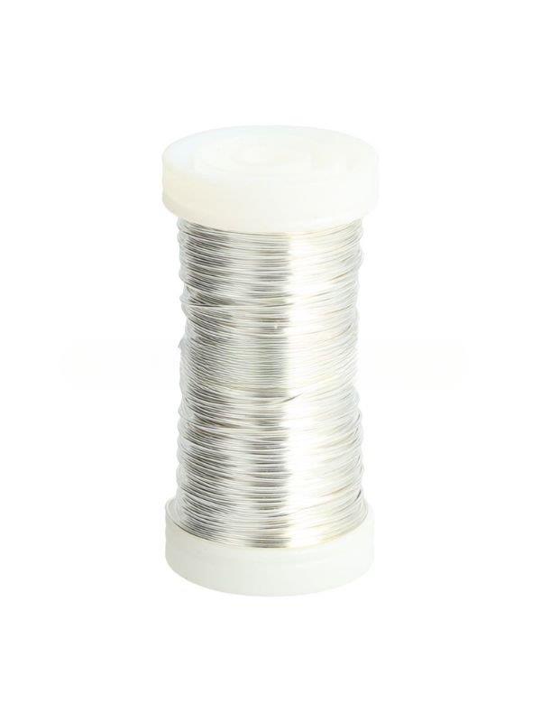 ALAMBRE BOBINA HR 0,5 MM 100G 50 MTRS PLATA