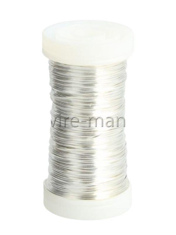 ALAMBRE BOBINA HR 0,3MM 100G 160M PLATA